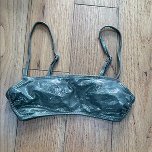 Shimmering Gold Bikini Top